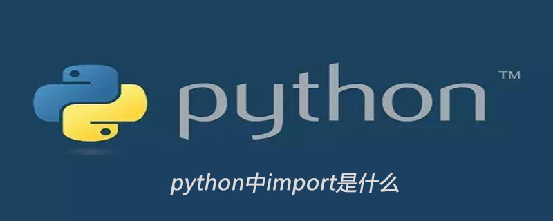 python中的import指的是什么