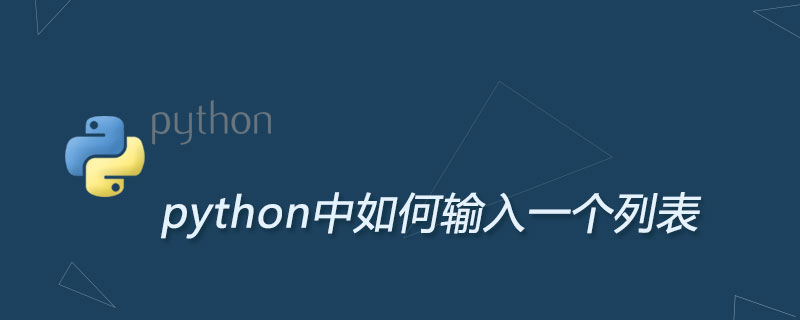 python中如何输入一个列表