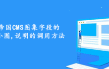 详解帝国CMS图集字段的大图,小图,说明的调用方法