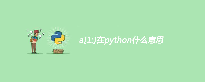 a[1:]在python什么意思
