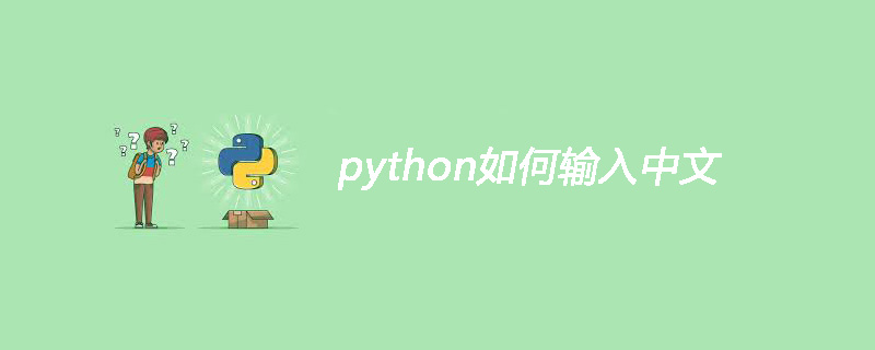 python如何输入中文