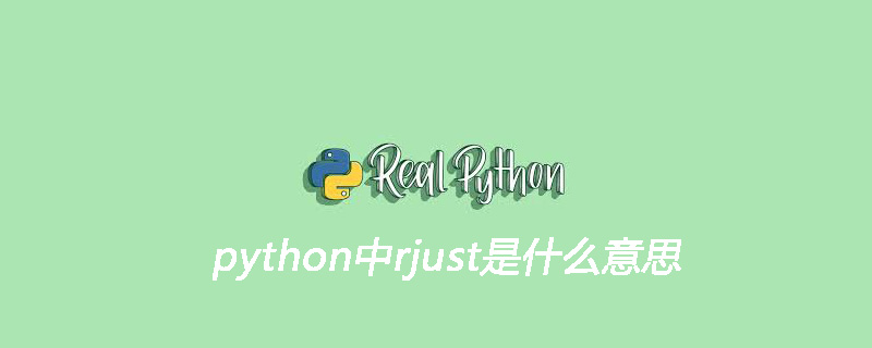 python中rjust是什么意思