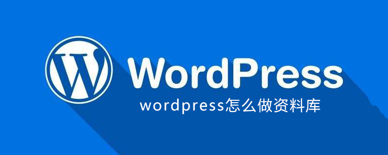 wordpress怎么做資料庫-小浪學習網