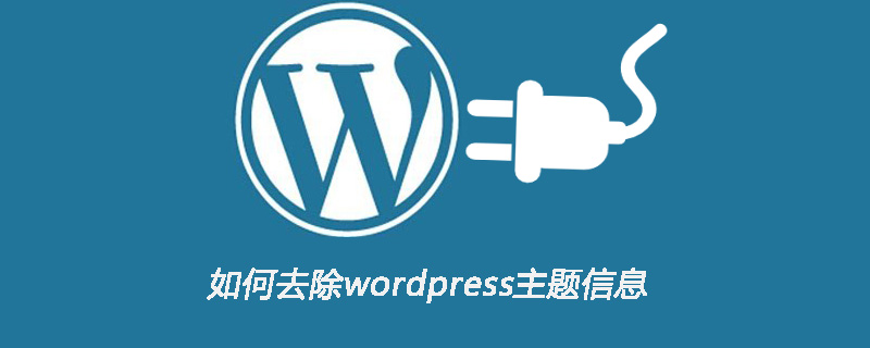 如何去除wordpress主題信息-小浪學習網