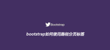 bootstrap如何使用路径分页标签