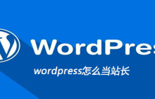 wordpress怎么当站长