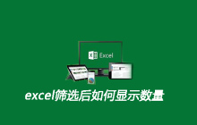 excel筛选后如何显示数量
