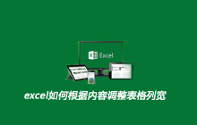 excel如何根据内容调整表格列宽
