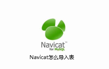 Navicat怎么导入表