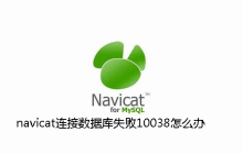 navicat连接数据库失败10038怎么办