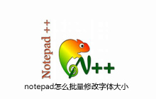 notepad怎么批量修改字体大小