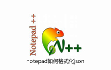 notepad如何格式化json