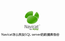 Navicat怎么恢复SQL server的数据库备份