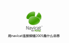 用navicat连接报错2005是什么意思
