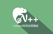 notepad如何设置缩进