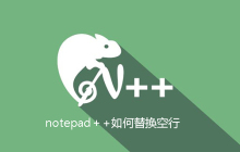 notepad++如何替换空行