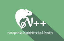 notepad如何删除带关键字的整行