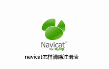 navicat怎样清除注册表