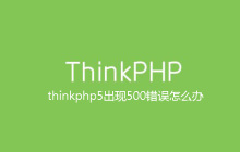thinkphp5出现500错误怎么办