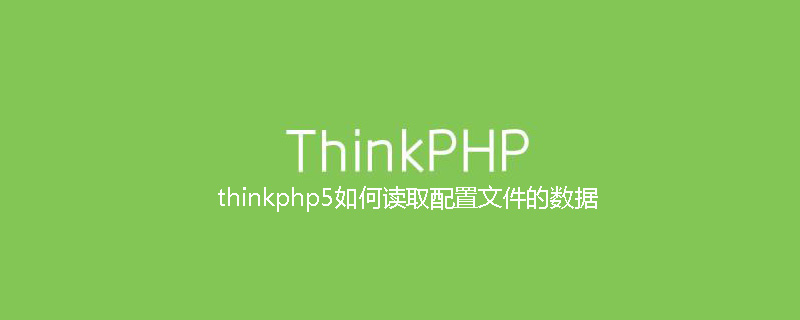 thinkphp5如何读取配置文件的数据