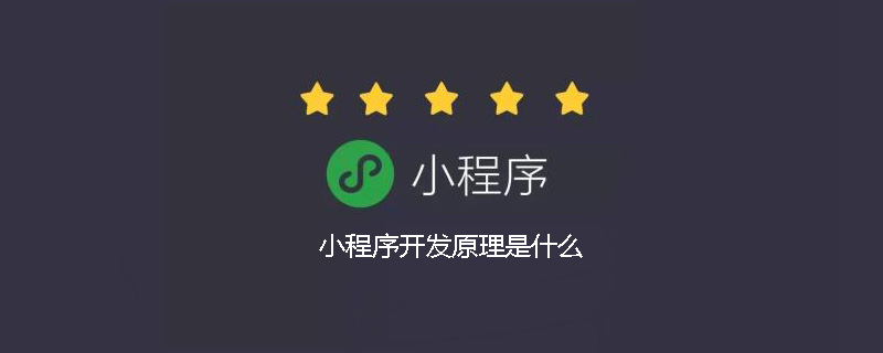 小程式開發原理是什麼