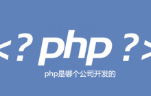 php是哪个公司开发的
