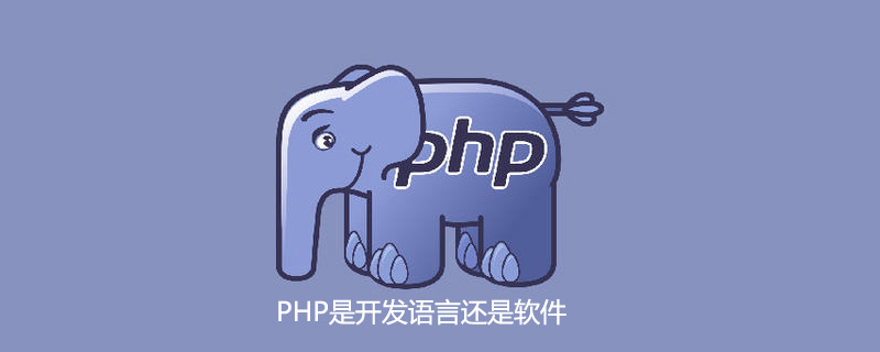 PHP是开发语言还是软件