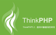 ThinkPHP5.1：数组对象查询的使用