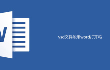 vsd文件能用word打开吗