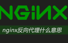 nginx反向代理什么意思