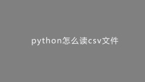 python怎么读取csv文件