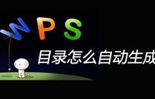 wps目录怎么自动生成页码
