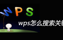 wps表格怎么搜索关键词