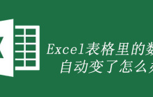 表格里的数字自动变了怎么解决