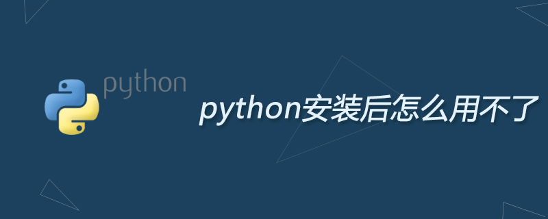 python安装后怎么用不了