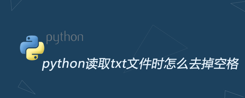 python读取txt文件时怎么去掉空格