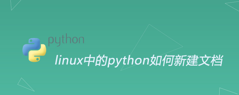 linux中的python如何新建文档