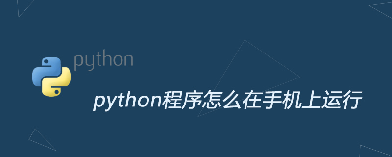 python程序怎么在手机上运行