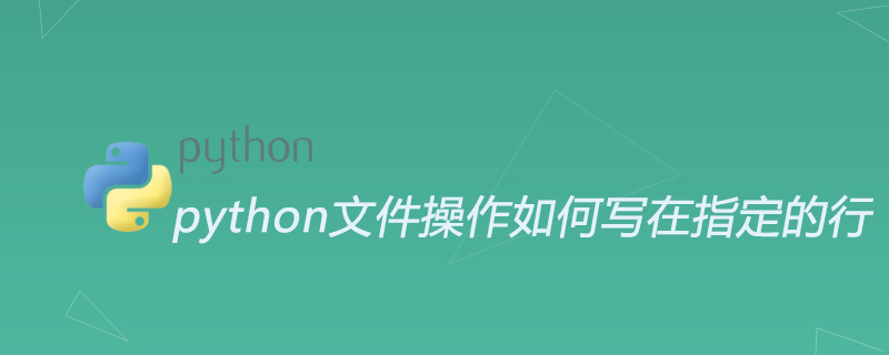 python文件操作如何写在指定的行
