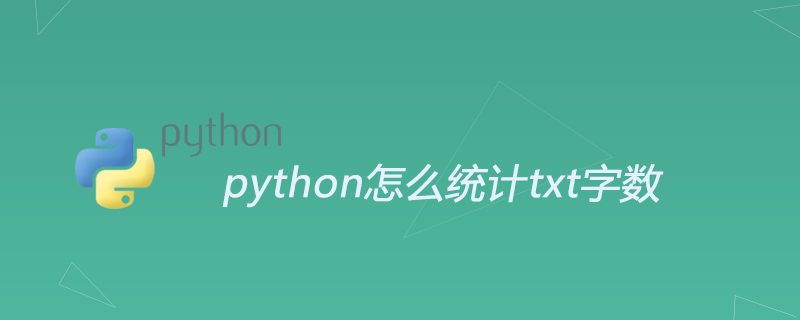python怎么统计txt文件的字数