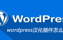 wordpress汉化插件怎么使用
