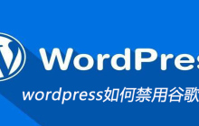 wordpress如何禁用谷歌地图