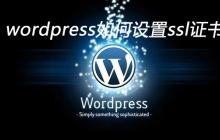 wordpress如何设置ssl证书