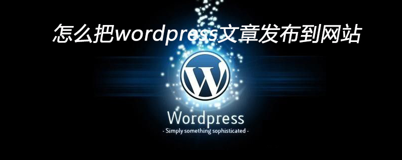 怎么把wordpress文章發布到網站-小浪學習網