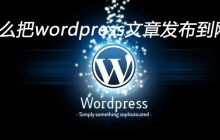 怎么把wordpress文章发布到网站