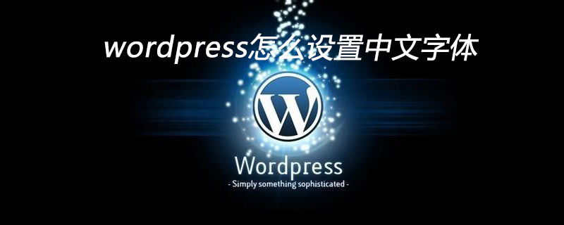 wordpress怎么設置中文字體-小浪學習網