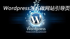 Wordpress怎麼做網站引導頁