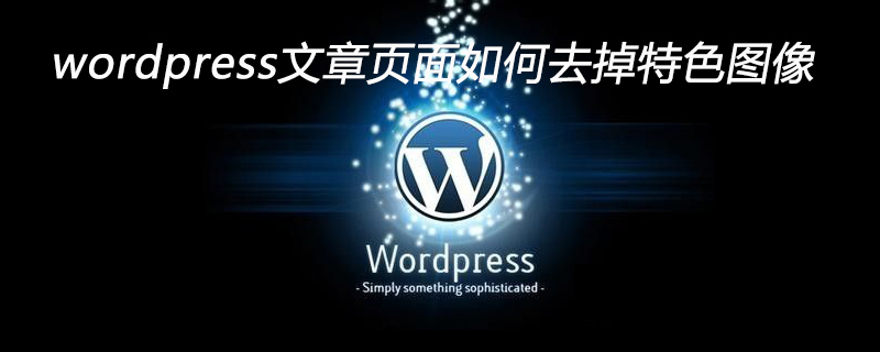 wordpress文章頁面如何去掉特色圖像-小浪學習網