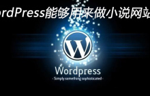 WordPress能够用来做小说网站吗