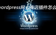wordpress网上商店插件怎么用